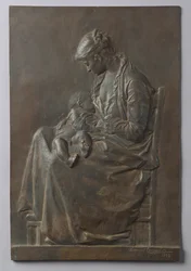 母と子、1892年（ブロンズ）